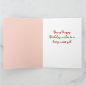 かわいいストロベリーコアラベア誕生日カード カード (内部)