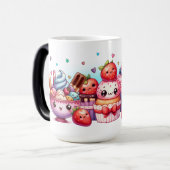 かわいいストロベリースイーツ&アイスクリームフレンズ モーフィングマグカップ (正面左)