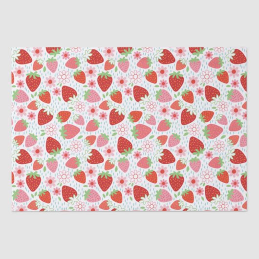 かわいいストロベリースイーツ 薄葉紙 (正面)