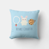 かわいいストロベリーネックレス、バニーとリングや輪 クッション (正面)