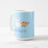 かわいいストロベリーネックレス、バニーとリングや輪 コーヒーマグカップ (正面左)