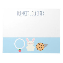 かわいいストロベリーネックレス、バニーとリングや輪 ノートパッド