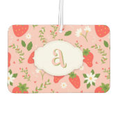 かわいいストロベリーパターンエアーフレッシュ カーエアーフレッシュナー (裏面)