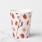 かわいいストロベリーファースト誕生日パーティー 紙コップ (右)
