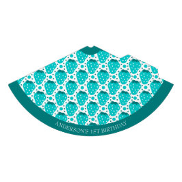 かわいいストロベリーボーイ誕生日ブルー パーティーハット