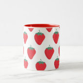 かわいいストロベリーマグカップ ツートーンマグカップ (中央)