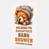 かわいいスナグルベビーシャワー歓迎フロステッド アクリルサイン (傾斜)