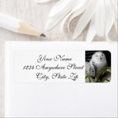 かわいいスノーフクロウ ラベル (インサイチュ)