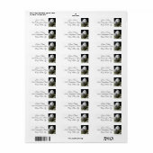 かわいいスノーフクロウ ラベル (フルシート)