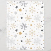 かわいいスノーフレーククリスマススクラップブック紙 (正面/裏面)