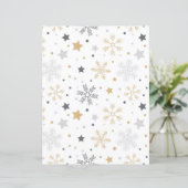 かわいいスノーフレーククリスマススクラップブック紙 (スタンド正面)