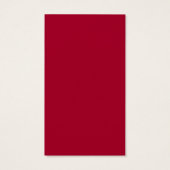 かわいいスノーフレーク結婚レッドのドリンクチケット (裏面)