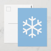 かわいいスノーフレーク・クリスマスポストカード ポストカード (正面/裏面)