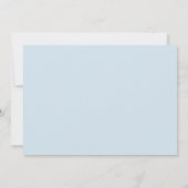 かわいいスノーフレーク・ペンギン赤ちゃんシャワー 招待状 (裏面)