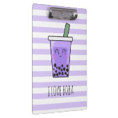 かわいいスバブルティーアイラブボバタロウ宇部紫 クリップボード (右)