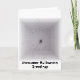 かわいいスパイダーゴッサマーのハロウィーンの挨拶 カード