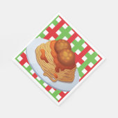 かわいいスパゲッティのディナーパーティー スタンダードランチョンナプキン (角)