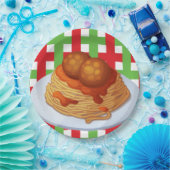 かわいいスパゲッティのディナーパーティー ペーパープレート (パーティー)