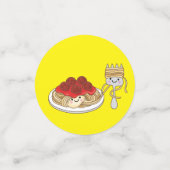 かわいいスパゲッティ子供の誕生日パーティー キュート コンフェッティ (スモール正面)