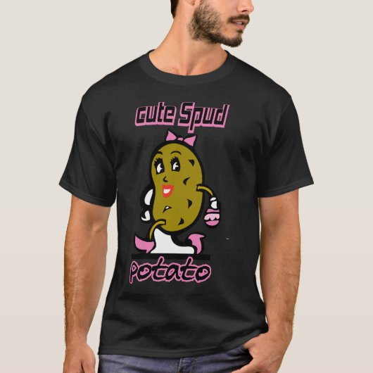 かわいいスパッドポテト Tシャツ (正面)