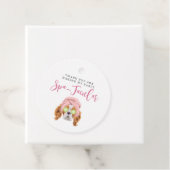 かわいいスパテーマ誕生日パーティー フェイバータグ (インサイチュ)