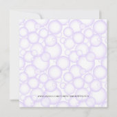 かわいいスパバスマッサージと美しいパーティー 招待状 (裏面)