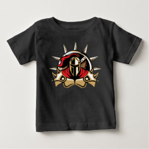 かわいいスパルタの戦士 ベビーTシャツ