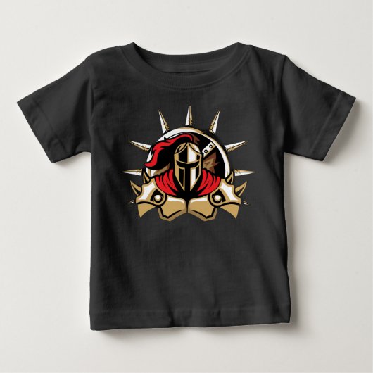 かわいいスパルタの戦士 ベビーTシャツ (正面)