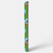 かわいいスパロウのサッカー遊姿のスノーグローブ SAMSUNG GALAXYケース (裏面横)