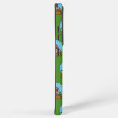 かわいいスパロウのサッカー遊姿のスノーグローブ SAMSUNG GALAXYケース (右側面)