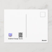 かわいいスパロークローズアップハッピーバースデーはがき ポストカード (裏面)