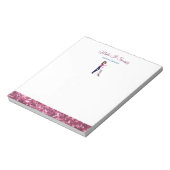 かわいいスパークルカートメイドクリーニングサービス ノートパッド (回転)