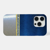 かわいいスパークルシルバーデザインケース iPhoneケース (裏面横)