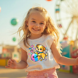 かわいいスパークルパピー Y2K 幼児Tシャツ トドラーTシャツ