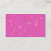 かわいいスパークル漫画メイドハウスクリーニングサービス 名刺 (裏面)