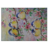 かわいいスパーズの春付きカッティングボー絵を描ド カッティングボード (正面)