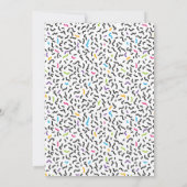 かわいいスパ誕生日パーティーの招待 招待状 (裏面)