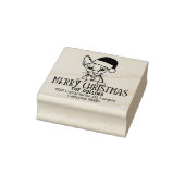 かわいいスフィンクス猫差出人住所クリスマス ラバースタンプ (スタンプ)