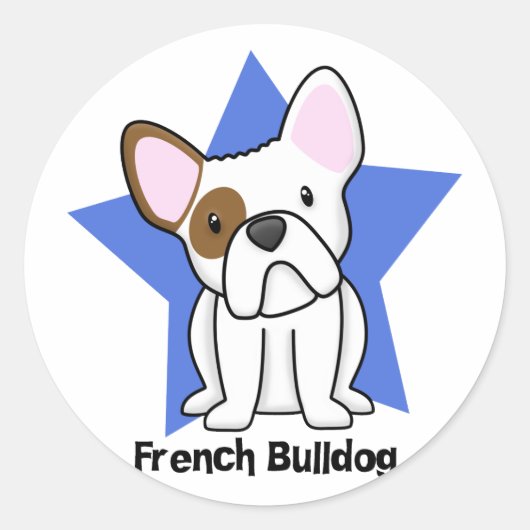 かわいいスフランスのター ラウンドシール (正面)