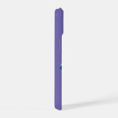 かわいいスフランスのブルドッグパステル紙カッティングアート iPhone 15ケース (右側面)