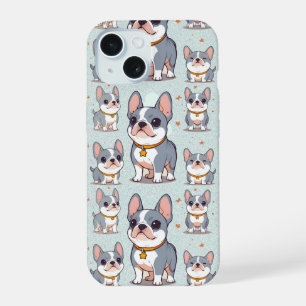 かわいいスフランスのブルドッグフレンチモーズ iPhone 15ケース