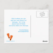 かわいいスプラッシュガールのプールパーティー感謝していようはがき ポストカード (裏面)