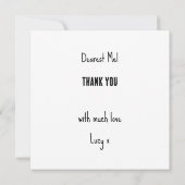 かわいいスプリンガースパニエル犬 ありがとう カード (裏面)