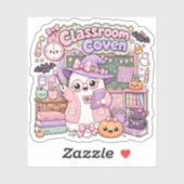 かわいいスプーキー怖可愛い先生ゴーストハロウィン シール (シート)