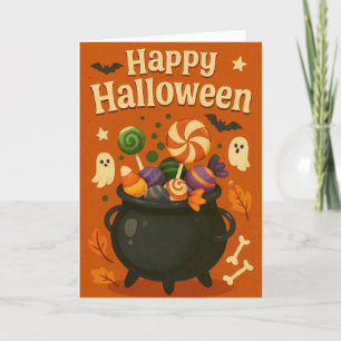 かわいいスプーキー・ハロウィン カード