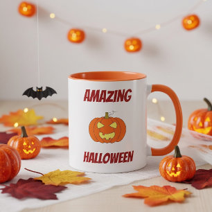 かわいいスプーキー・パーソナル・ハロウィン・パンプキン マグカップ