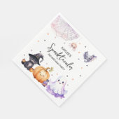 かわいいスプークの誕生日パーティー スタンダードランチョンナプキン (角)