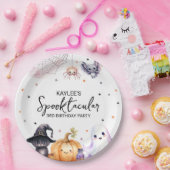 かわいいスプークの誕生日パーティー ペーパープレート (パーティー)