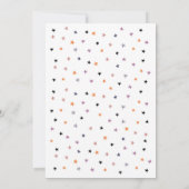 かわいいスプークの誕生日パーティー 招待状 (裏面)