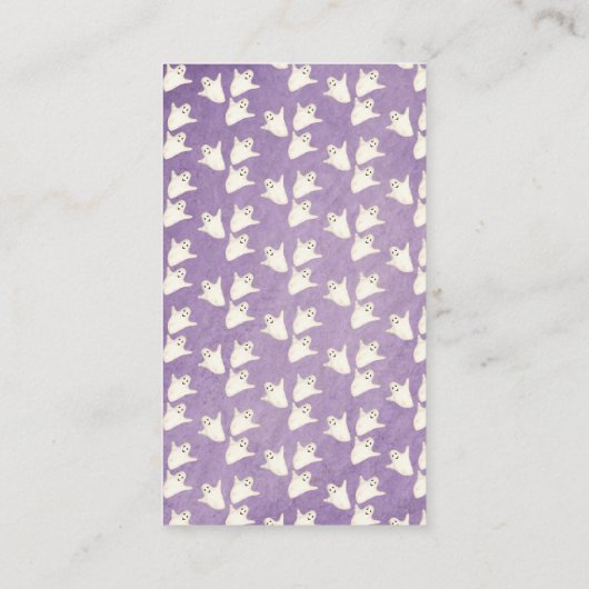 かわいいスプークへハロウィーン赤ちゃんシャワー本ベビー エンクロージャーカード (裏面)